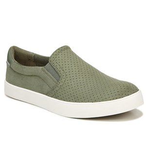 Comfy size 8 suede olive green slip on shoes, Dr. Scholls sneakers